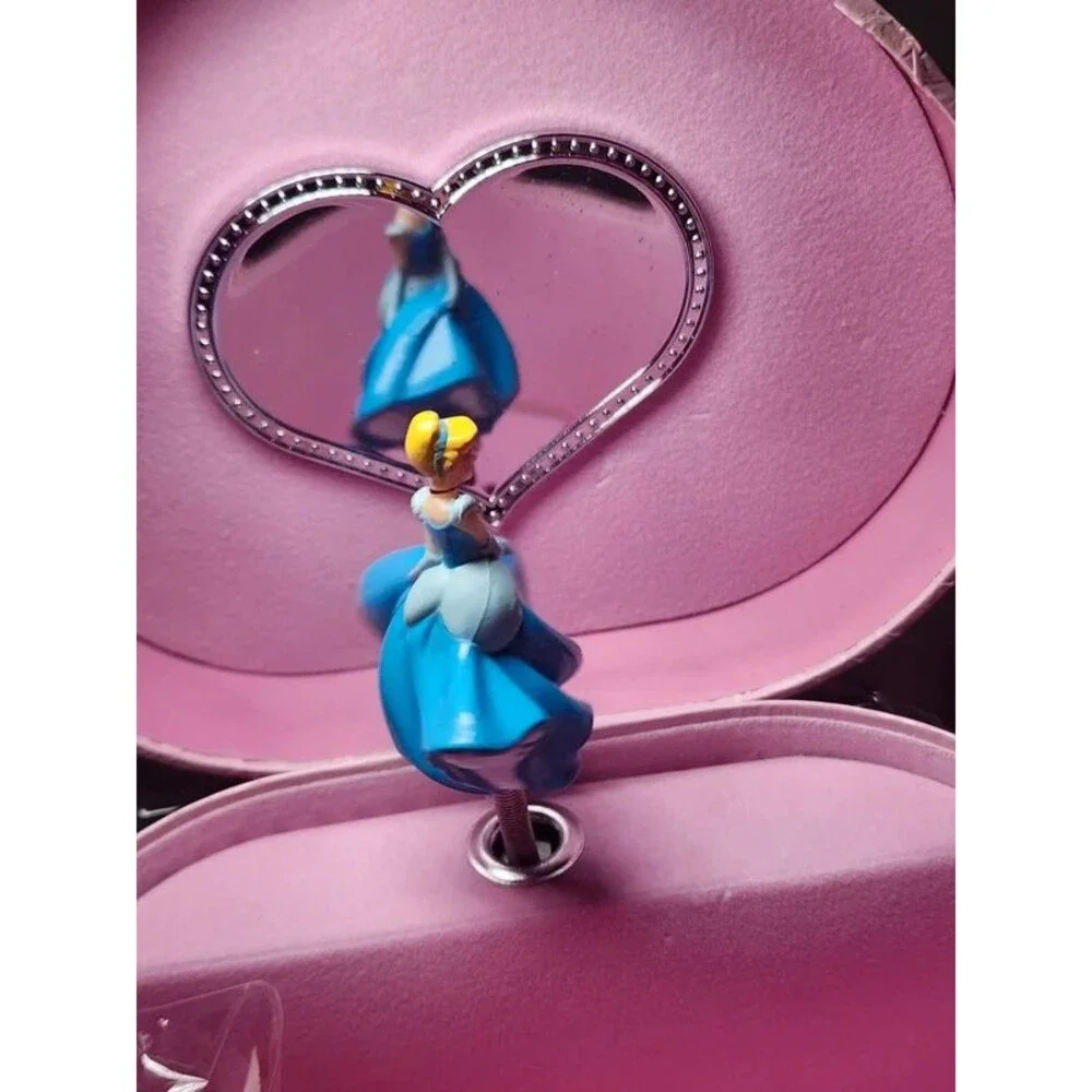 Disney Princess Heart-Shaped Musical Jewelry Box “So This Is Love” Tune
